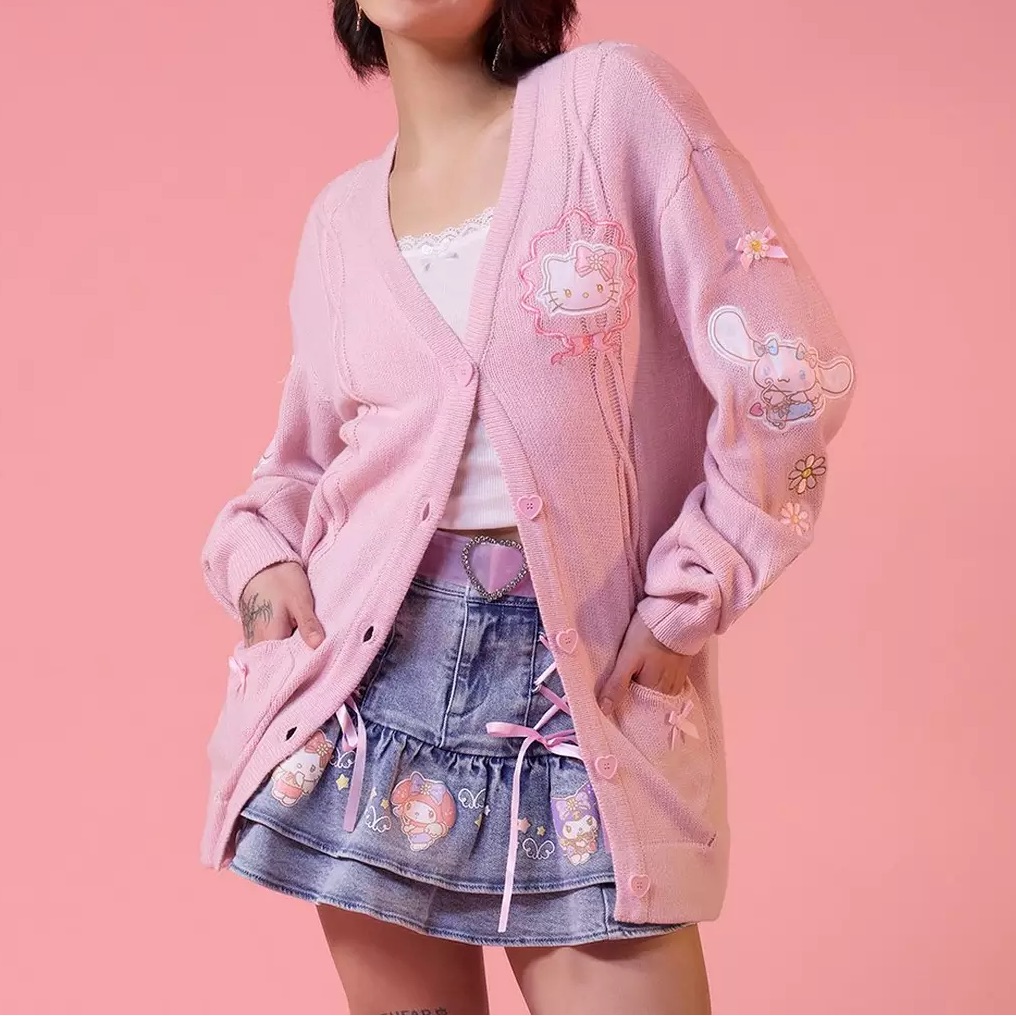 Hello Kitty And Friends Cupid Heart Cardigan Hot Topic Sanrio